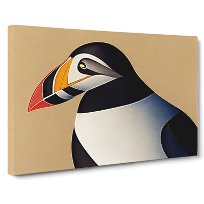 Breathtaking Puffin Bird - Wrapped Canvas