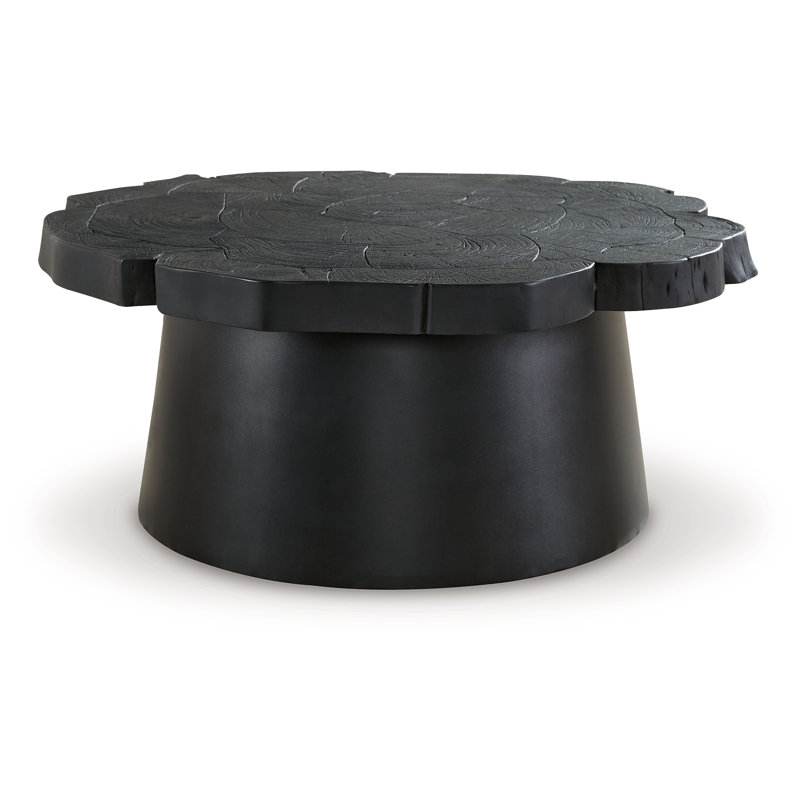 Kyen Solid Wood Top Single Coffee Table