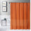 Rideau de douche Parker en chenille rouge