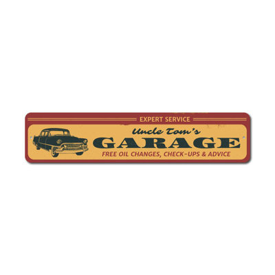 Expert Service Garage Custom Aluminum Sign