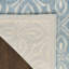 Tapis bleu ivoire contemporain 4 pi x 6 pi Xheva-117807475