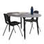 Table d'activité Adapte 30 x 60 ovale en grain de bois avec pieds ajustables-115943371-115943376