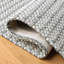 Tapis gris clair / ivoire en laine tissé à plat Sullivan-1865346115
