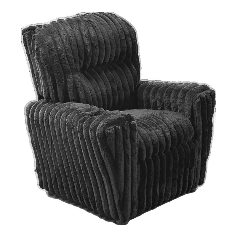 Clarkedale Kids 13'' Recliner and Ottoman, Black