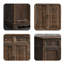 Banc de rangement pour chaussures en bois brun-222268533