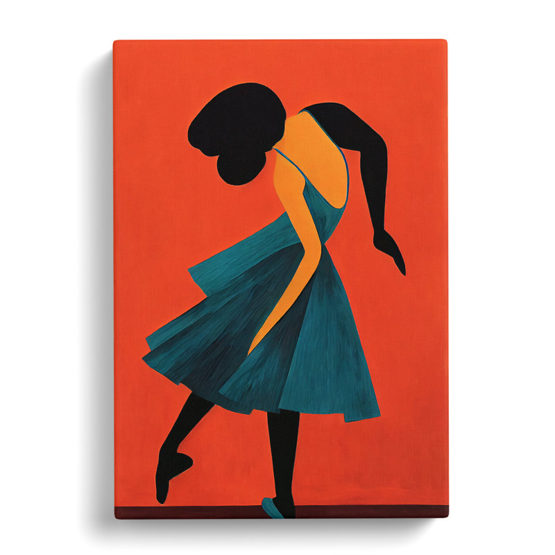 XC1022-1761X Dancer Woman In Abstract No.3 - Wrapped Canvas Print, 76cm H x 50cm W x 3cm D