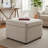 Multicolor Upholstered Storage Ottoman With Hinged Lid, 24” Tall Rectangle Footrest Stool With Storage For Living Room, Bedroom, Multiple Fabrics & Colors Available-1010046984
