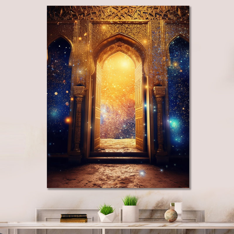 Golden Gate Bohemian Vibes - Décoration murale abstraite, H 20 po x l 12 po x P 1 po, Toile tendue