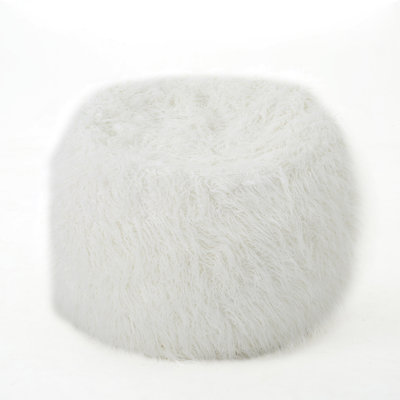 Mahin Rounded Faux Fur Bean Bag