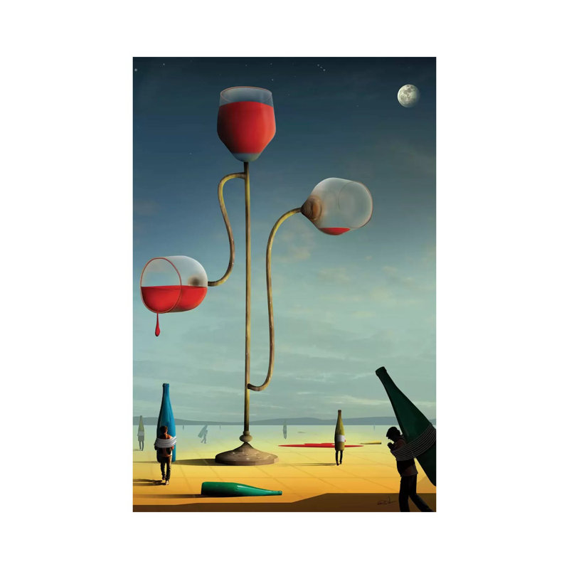 As Três Taças (the Three Cups) 1 Piece Wall Art on Canvas, 101.6 cm H x 66.04 cm W x 1.91 cm D, Wrapped Canvas