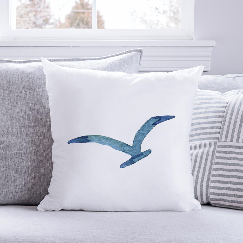 Nautical Sea Life_273 - Coussin décoratif avec coussin décoratif, H 16 po x l 16 po