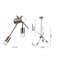 Applique murale spoutnik moderne 3 lumières Kinlaw-29552780