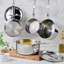 Hestan Probond Luxe 3-Quart Polished Professional Clad Stainless Steel Soup Pot And Steamer Insert Set