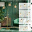 Lampe sur pied à branches arquée 3 lumières 72,8 po à DEL avec têtes pivotantes réglables-105972586-105972580