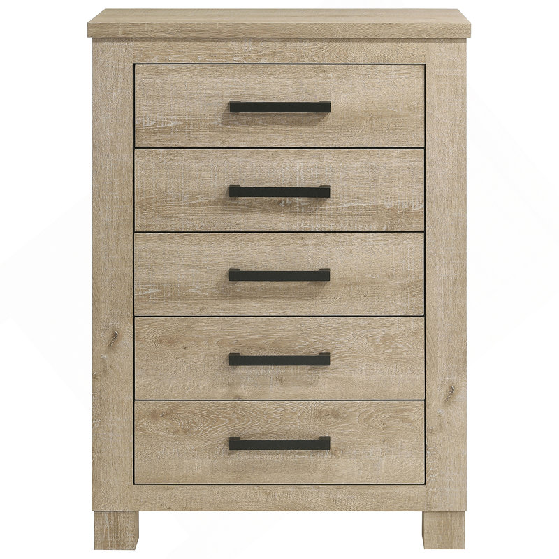 Commode à 5 tiroirs en chêne