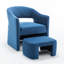Fauteuil demi-tonneau avec repose-pieds Kyah-220945843