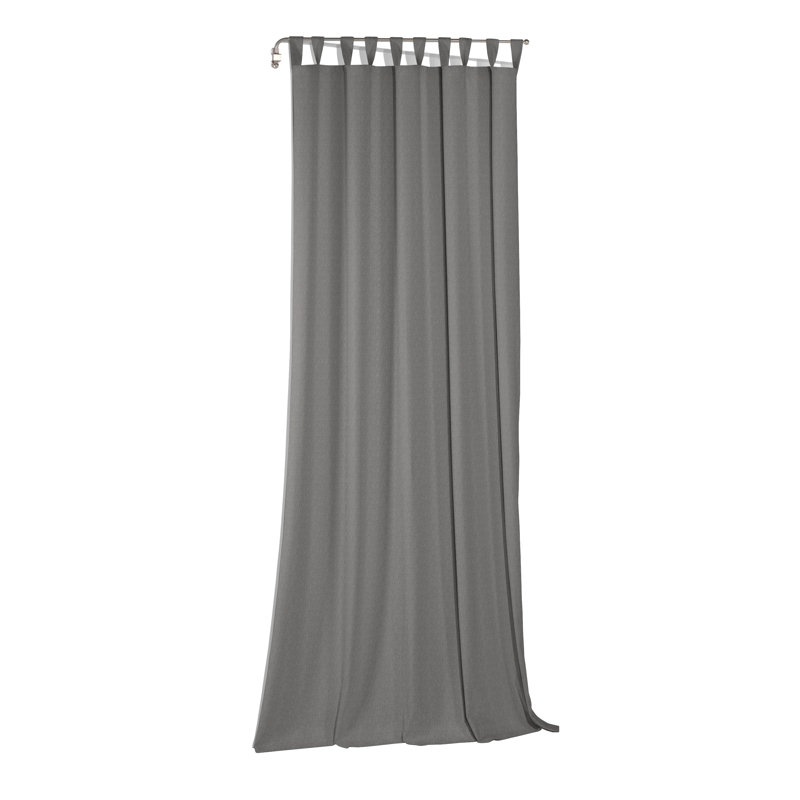 Byron Semi Sheer Curtain Pair, 145cm Width x 225cm Drop , Dark grey