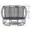 Citrouille trampoline 12 pi - noir rouge