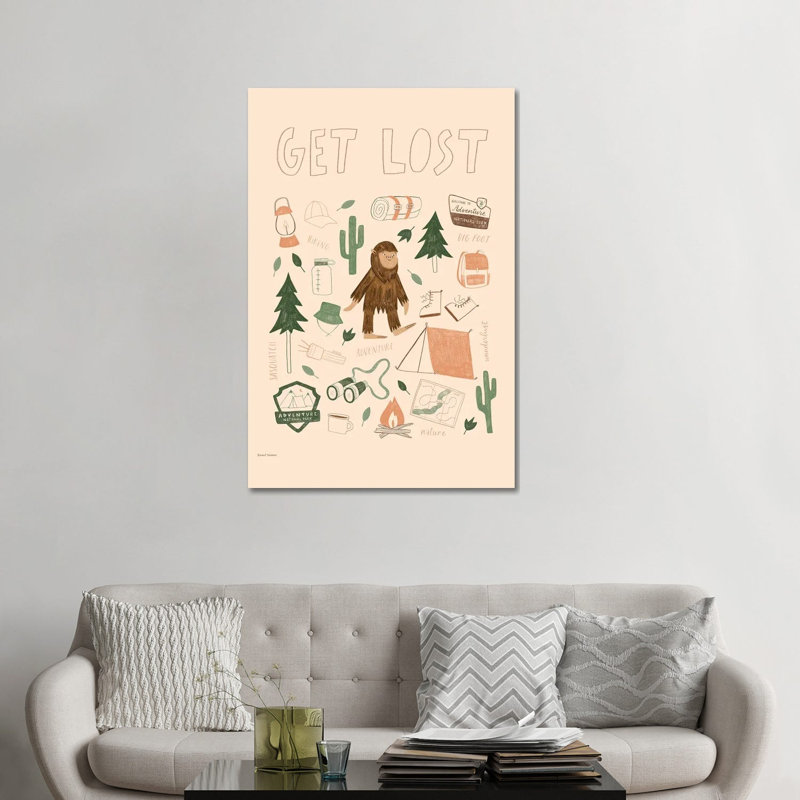 «Get Lost», reproduction d'art sur toile tendue, 48 po x 32 po, Gallery Wrapped Canvas, No Frame