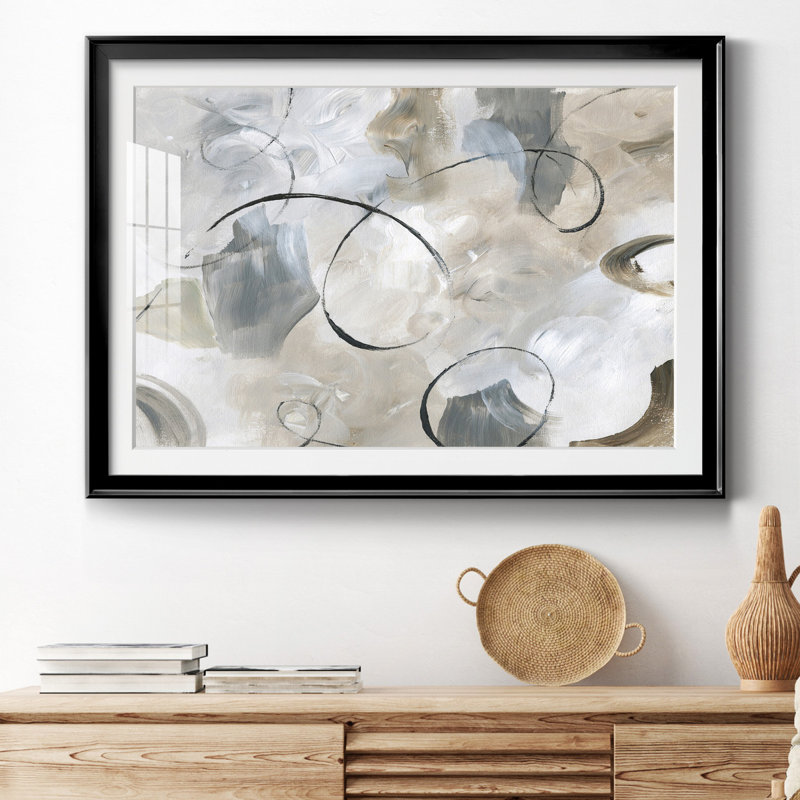 Crescendo - peinture encadrée, H 26,5 po x l 36,5 po x P 1,5 po, Cadre noir