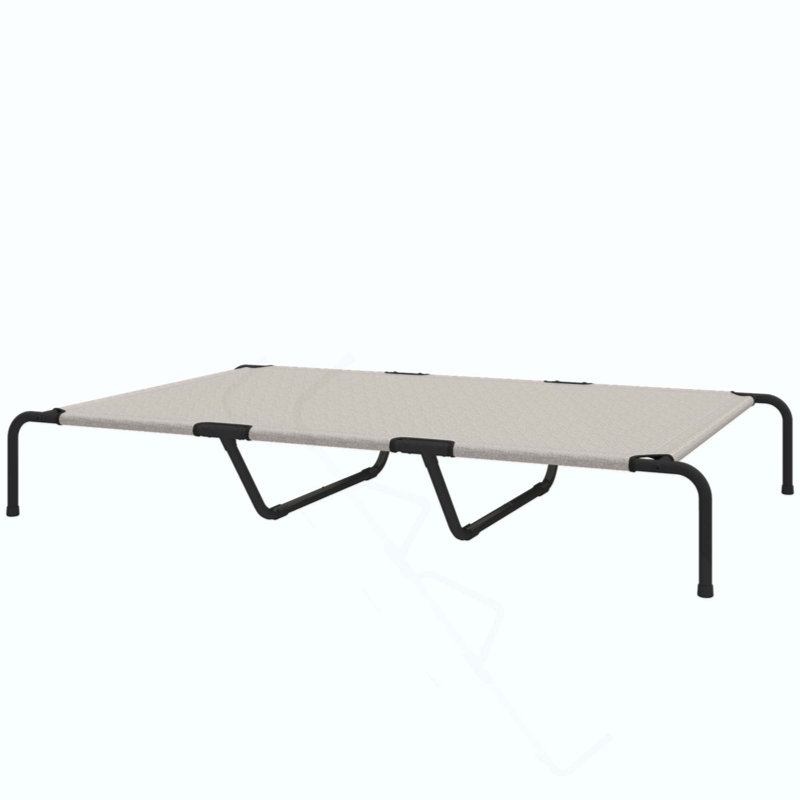 Large Pet Bed,Elevated Dog Bed, Beige/Black