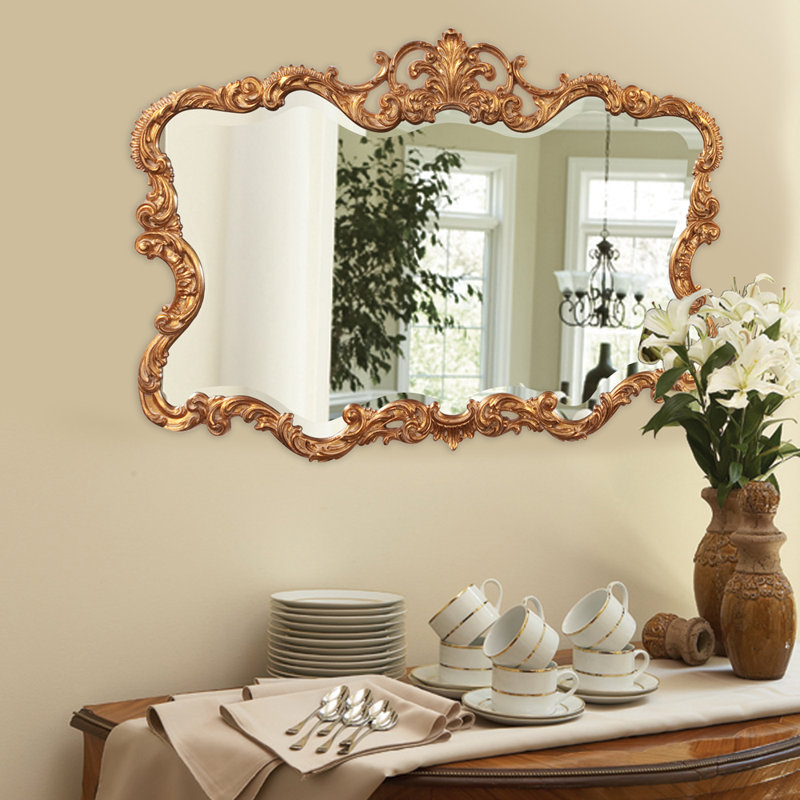 Miroir mural Daniely, Doré