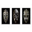 3 pièces sur toile - Masque africain traditionnel et traditionnel-176868245-176868247