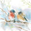 «Bluebird pair in Spring» par Katrina Pete - reproduction d'art sur toile tendue-323990737-331921639-291042813