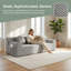 Canapé modulaire en L modulaire avec méridienne, aucun assemblage requis-131212447
