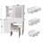 Aullville Vanity Desk with Sliding Mirror and LED Lights & Charging Station-178420649