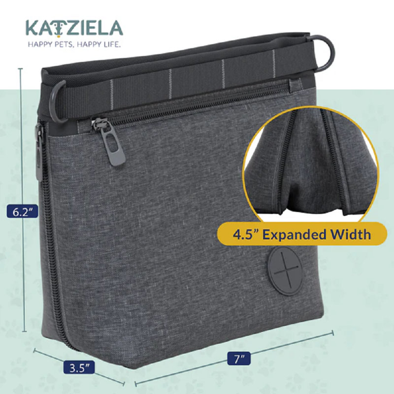 Pochette à gâterie pour animaux Katziela, Noir