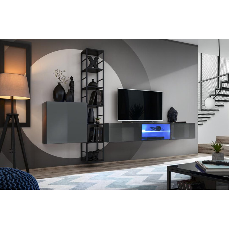 Unfinished Entertainment Centre for TVs up to 75", Graphite