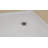 DreamLine SlimLine 34 inch D x 60 inch W x 2 3/4 inch H Single Threshold White Alcove Shower Base with 2 inch Polished Nickel Right Round Drain-118321833-118321828