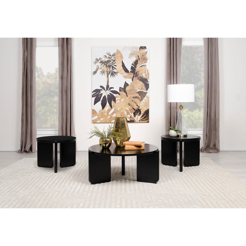 Lansing Black 3-piece Coffee Table Set
