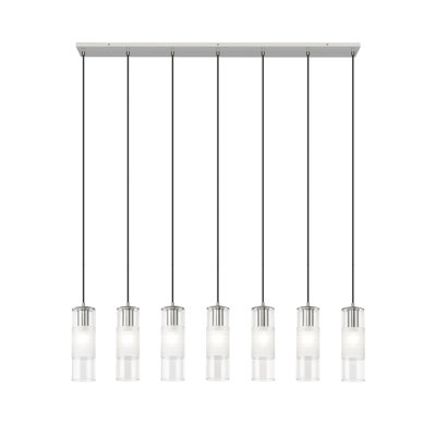 Lustre linéaire à intensité variable en acier à 7 lumières Premislao