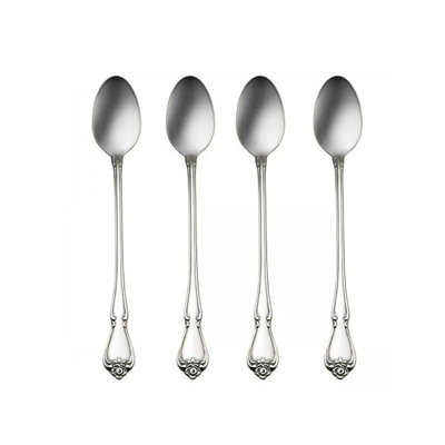True Rose Everyday Flatware Tall Drink Spoons