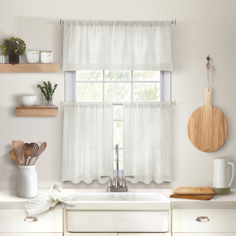 Reade Tailored Window Valance, White