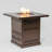 Gas Fire Pit Table, 50000 BTU Square Steel Fire Pit