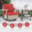 Ensemble de conversation d'extérieur en osier / rotin pour 4 personnes (4 chaises et 2 tables d'appoint)-101947739
