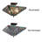 Anguiano Glass Semi Flush Mount