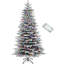 Arbre de Noël artificiel enneigé 6,5 pi