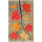Scandinavian One-of-a-Kind Rectangle 3' X 4'7" Area Rug