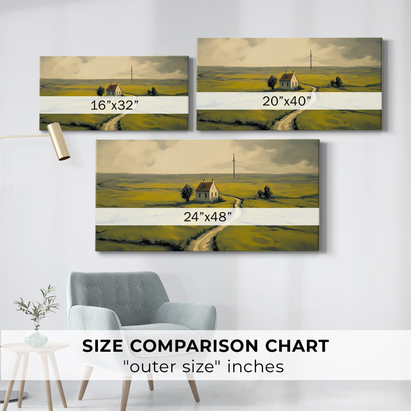Série paysage - CL - Toile tendue avec châssis - Prêt à accrocher, H 16 po x l 32 po