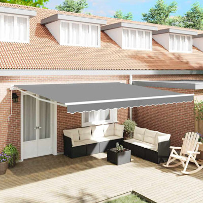 vidaXL Retractable Door / Window Awning