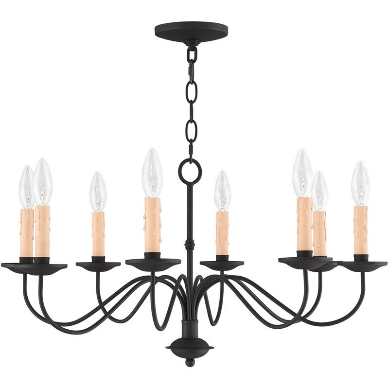 Lustre classique à 5 lumières de style bougie Ayash, 8