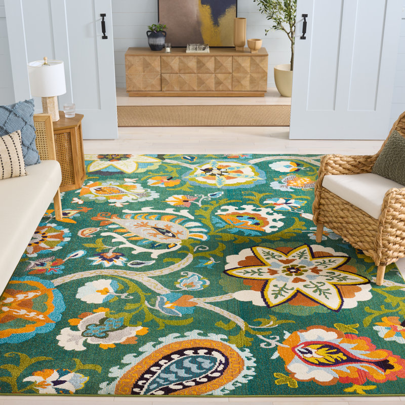 Monaco Performance Paisley Rug, Rectangle 8' x 10'
