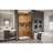 DreamLine Elegance-LS 48 1/4 - 50 1/4 inch W x 72 inch H Frameless Pivot Shower Door in Matte Black-121723724-122531099