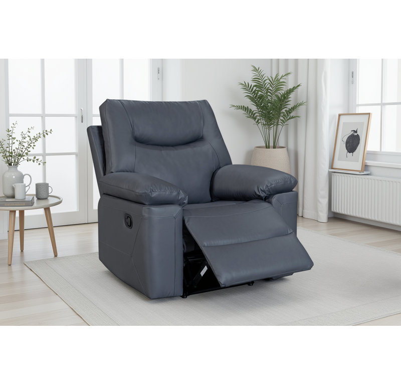 Blinera 97cm Wide Glider Standard Recliner, Dark Grey