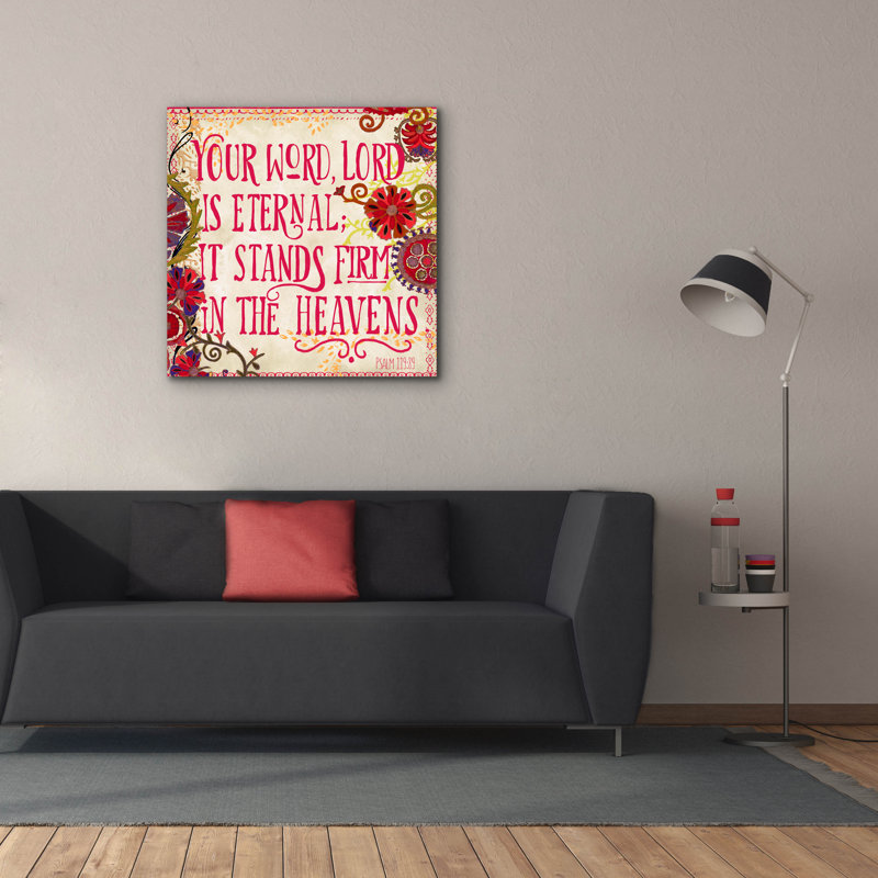 'Delecor Psalm 1' by Art Licensing Studio Canvas Wall Art, 37" H x 37" W x 1.5" D
