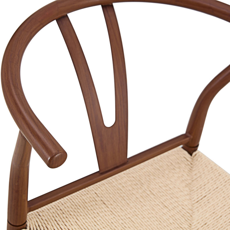 Ensemble de 4 chaises de salle à manger en bois, Brown Wood